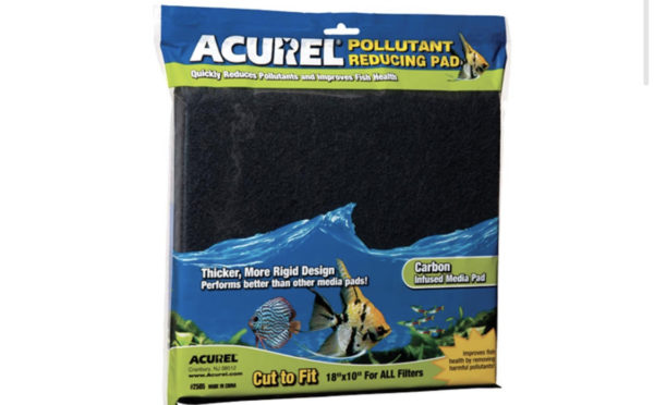 Acurel Cut to Fit Carbon Filter Media Pad Black 18 In X 10 in